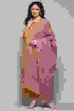 Beige Cotton Blend Yarndyed Dupatta image number 0