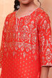 Blue and White Cotton Printed Straight Suit Set image number 1