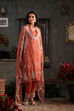Burnt Orange Viscose Kalidar Dyed Suit Set image number 7