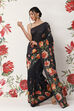 Rohit Bal Off White Cotton Blend Saree image number 0