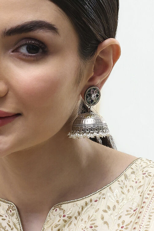 Multi Brass Jhumka image number 1