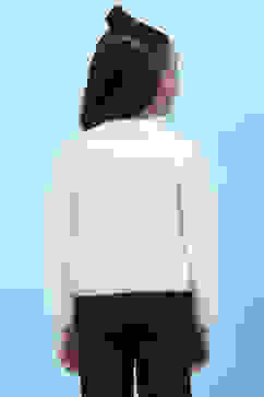 Cream Nylon Front Open Sweater image number 4