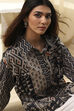 Black Cotton Printed Straight Shirt image number 0