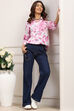 Purple Viscose Rayon Straight Shirt