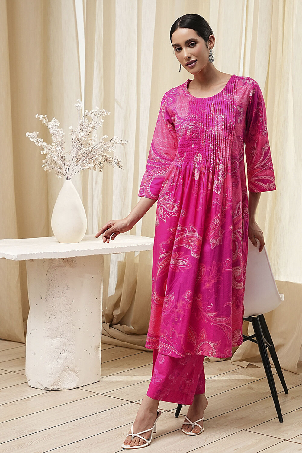 Skirt Suit Biba Skirt And Kurta Set Biba Cotton Skirt Kurta Set