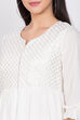 White Cotton Double Layered Printed Kurta image number 1
