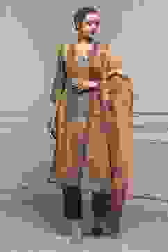 Assorted Chanderi Blend Printed Embroidered Unstitched Suit Set image number 1