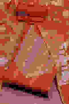 Red Chanderi Machine Embroidered Unstitched Suit Set image number 0