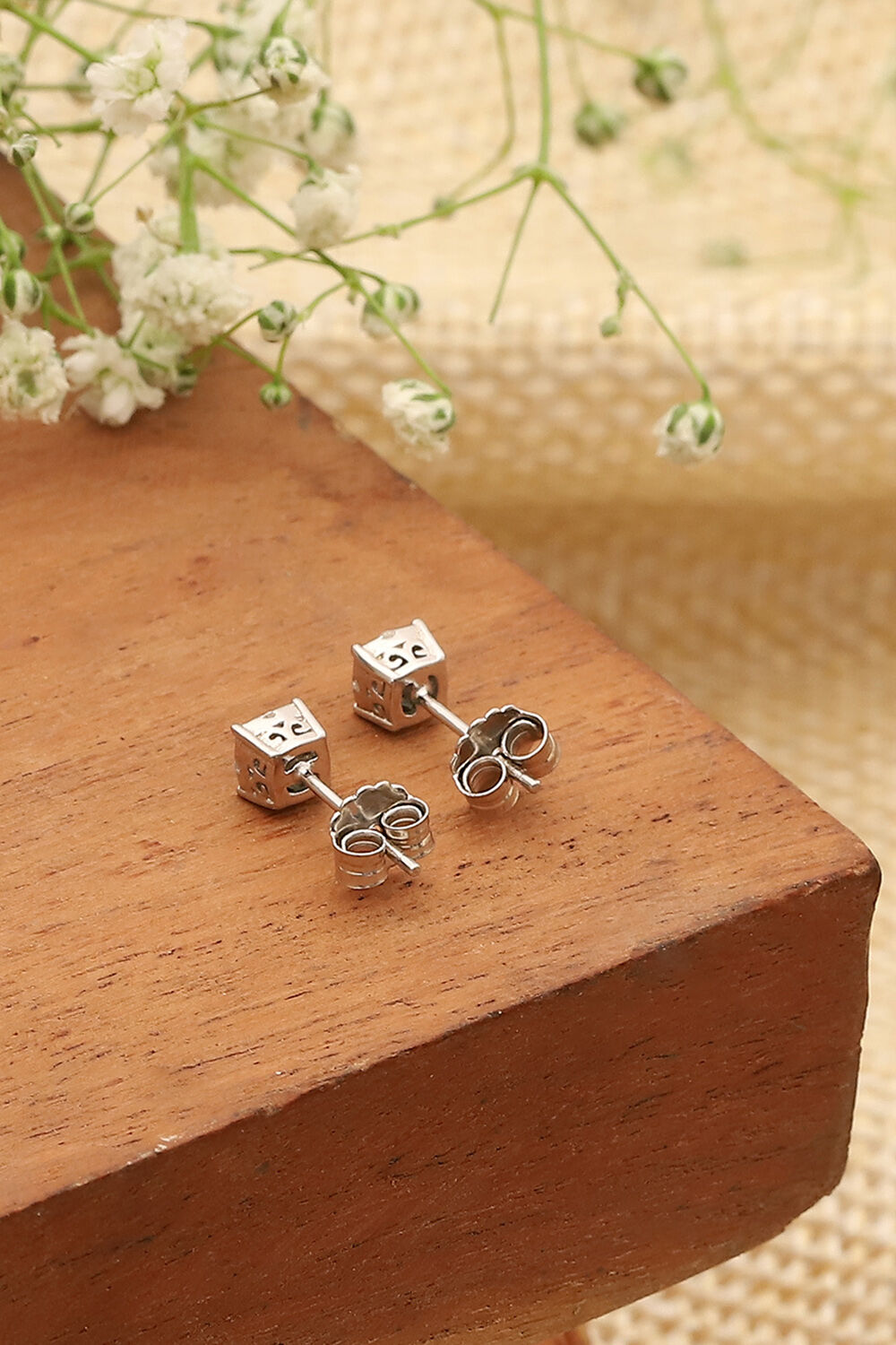 Green 925 Sterling Silver Earrings image number 2