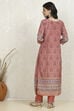 Pink Crepe Printed Unstitched Suit Set image number 5