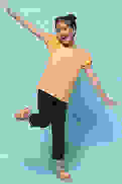 Navy Blue Cotton Lycra Regular Fit Capri image number 0