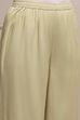 Light Green Viscose Blend Straight Dyed Suit Set image number 2