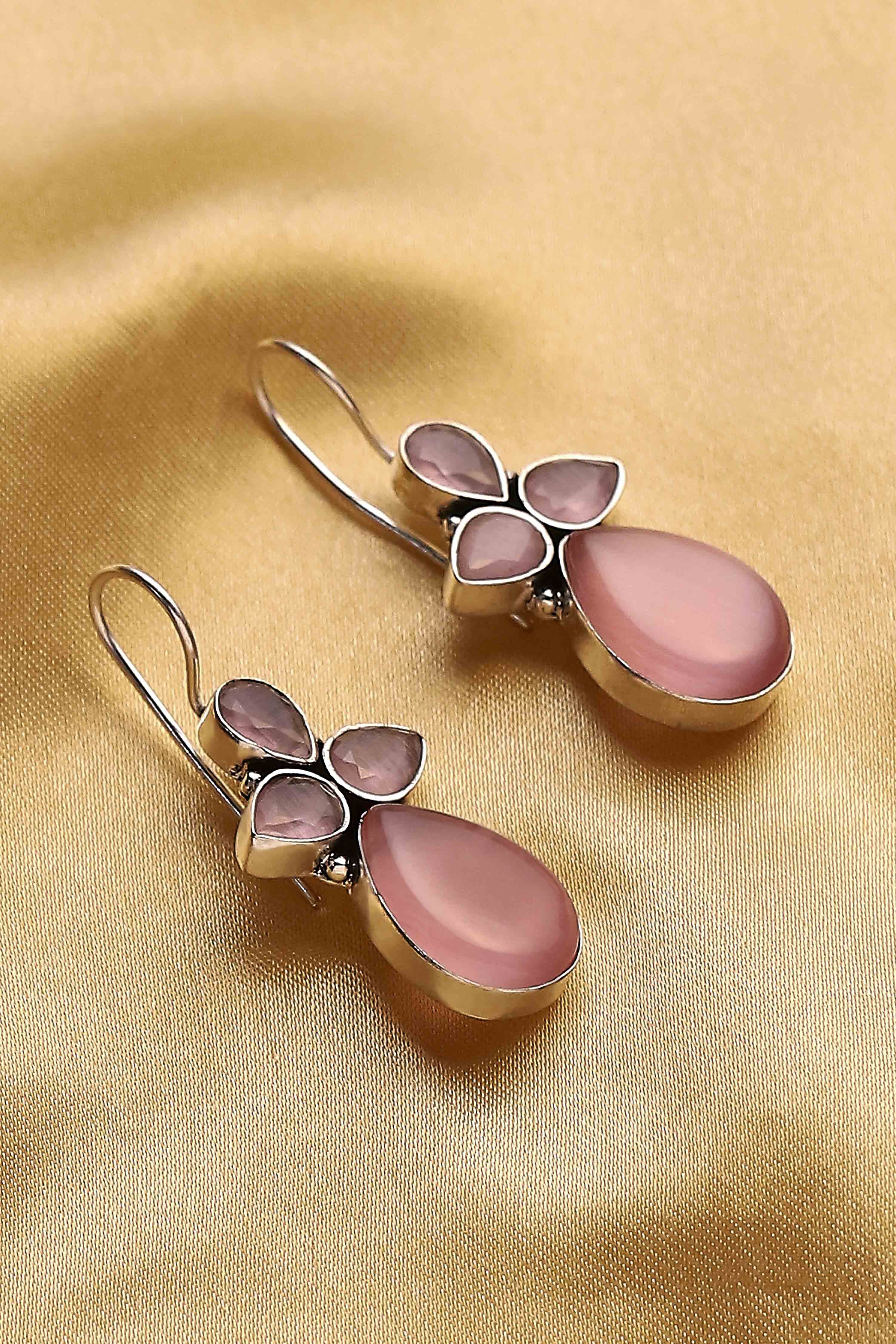 biba Light Pink Brass Nepali Drop & DanglersLight Pink Brass Nepali Drop & Danglers-picture-660
