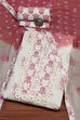 Blue Cotton Hand Embroidered Unstitched Suit Set image number 0