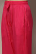 Yellow Organza Unstitched Suit set image number 3