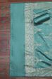 Turquoise Cotton Printed Embroidered Unstitched Suit Set image number 3