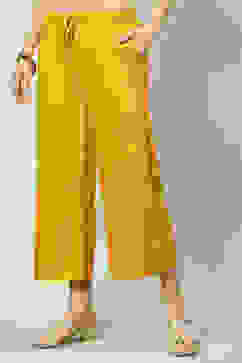 Mustard Rayon Palazzo image number 2