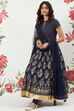 Rohit Bal Red Chanderi Silk Anarkali Solid Suit Set image number 6