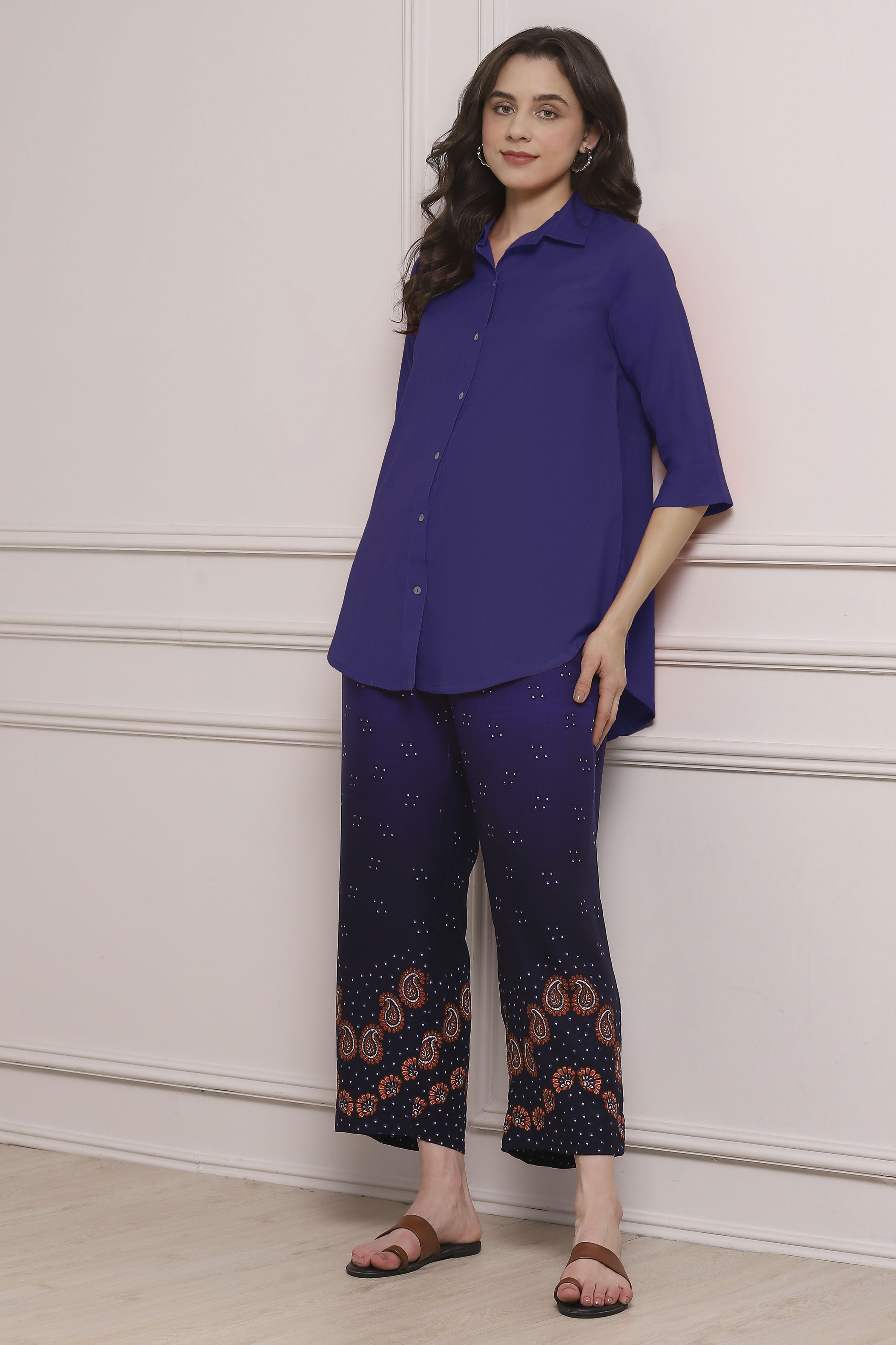 Green Rayon Palazzo image number 0