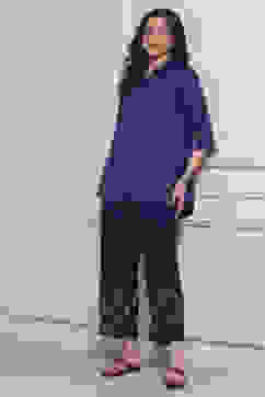 Navy Rayon Palazzo image number 0