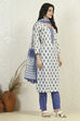 Orange Cotton Printed Embroidered Unstitched Suit Set image number 6