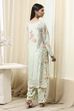 Purple Modal Blend Straight Suit Set image number 4