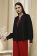 Black Solid Straight Top image number 2