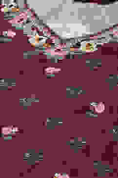 Wine Rayon Printed Straight Pant Kurta Palazzo Suit Set image number 1