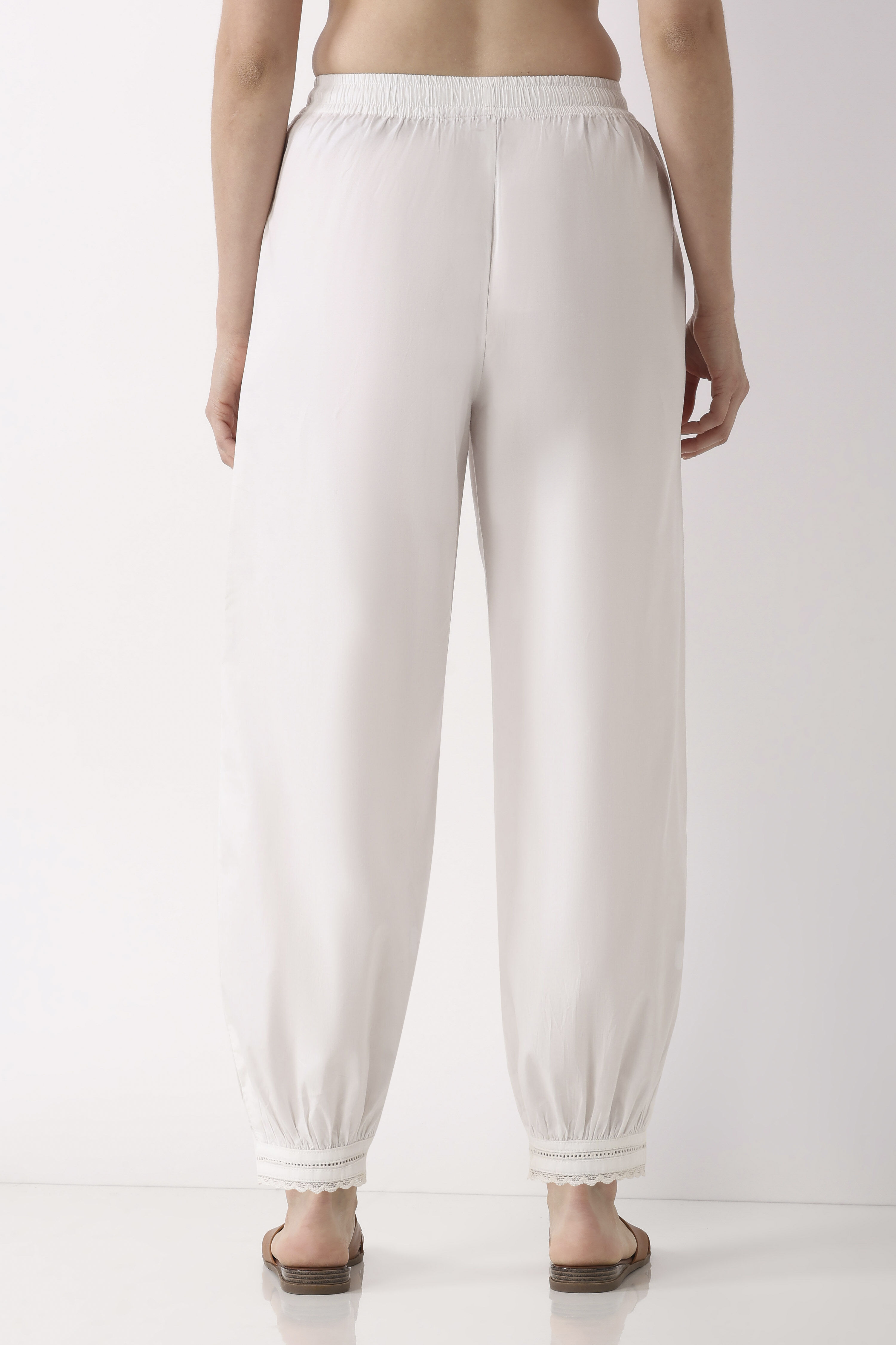 White Cotton Salwar image number 5