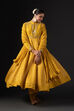 Orange Cotton Silk Anarkali Printed Suit Set image number 9