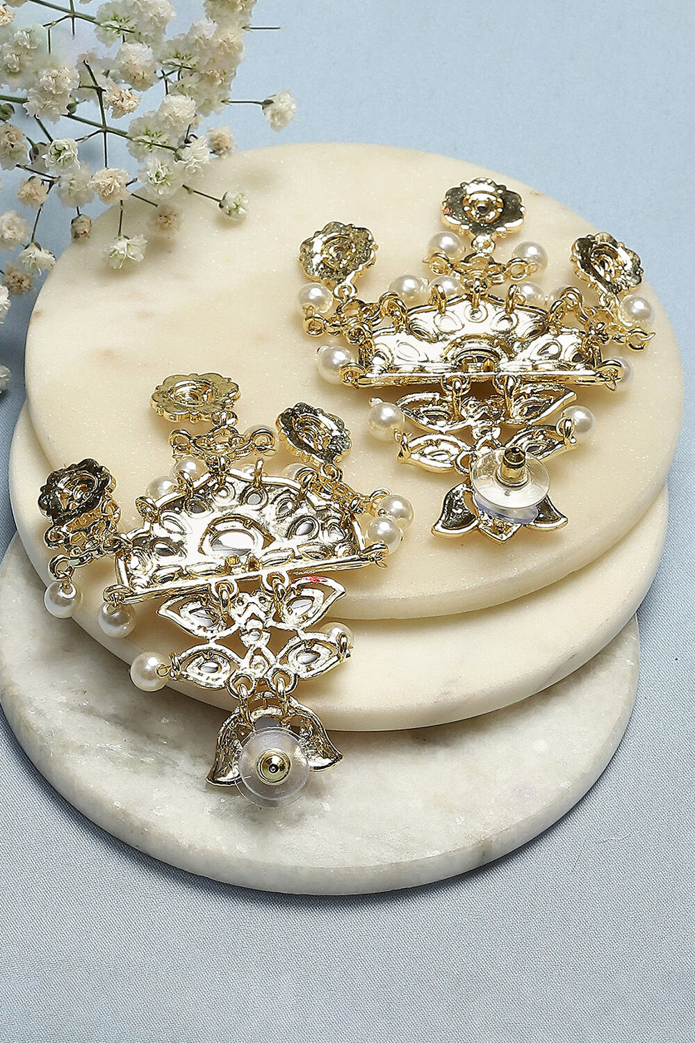 Red Brass Earrings image number 2