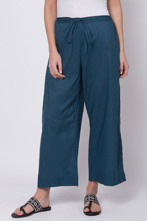 Indigo Cotton Palazzo image number 0