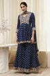 Ivory Viscose Straight Suit Set image number 6