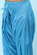 Turquoise Cotton Straight Printed Kurta Patiala Salwar Suit Set image number 2