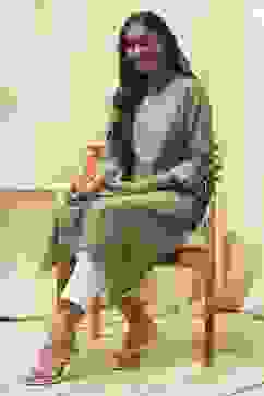 Green Pure Cotton Printed Straight Kurta image number 0