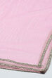 Pink Net Anarkali Kurta and Churidar Suit Set image number 3