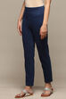 Indigo Cotton Blend Solid Jeggings image number 2
