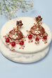 Red Brass Earrings image number 0
