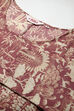 Mauve Cotton Flax Printed Kurta Dress image number 1