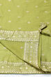Green Cotton Kalidar Kurta Churidar Suit Set image number 2