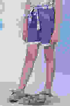 Blue Relaxed Shorts image number 2