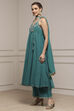 Emarlend Green Polyester Kalidar Printed Suit Set image number 3