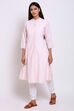Light Blue Viscose Printed Kurta image number 2