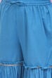 Blue Cotton A-Line Printed Kurta Set image number 2