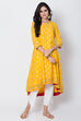 Fuchsia Art Silk A-Line Printed Kurta Dress image number 4