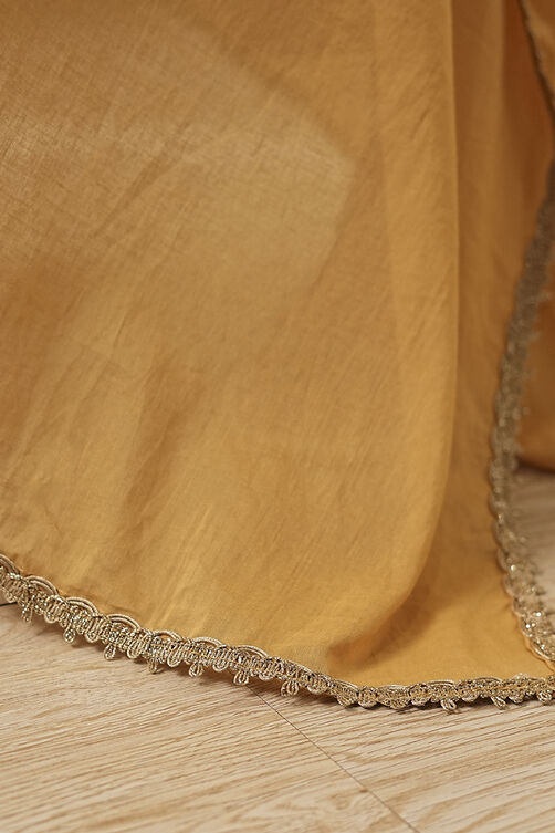 Red Cotton Solid Dupatta image number 1