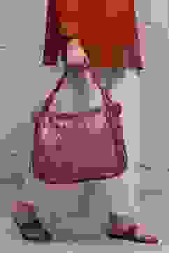 Tan PU Hobo Bag image number 7