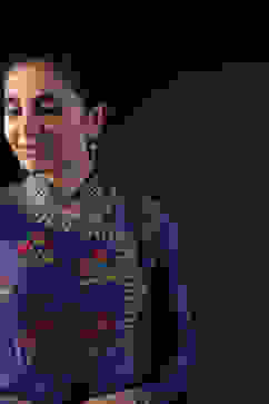 Rohit Bal Blue Cotton Silk Embroidered Suit Set image number 10