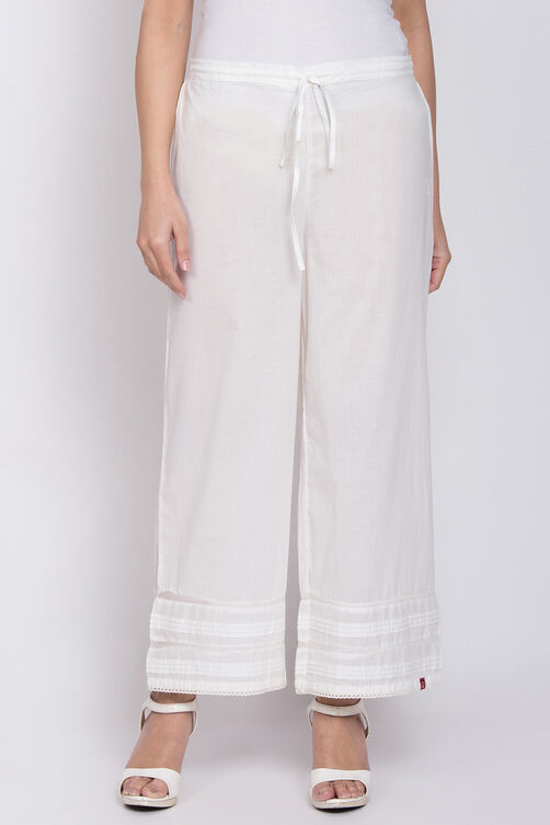 Beige Cotton Palazzo image number 0