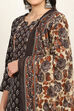 Green Cotton Printed Unstitched Suit Set image number 2
